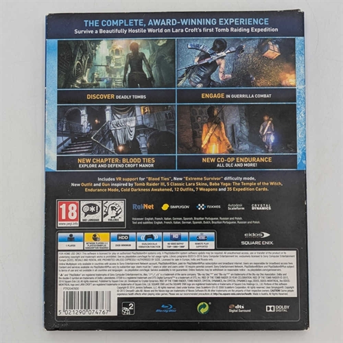 Rise of the Tomb Raider 20 Year Celebration - med pap slevee - PS4 (A Grade) (Genbrug)